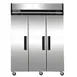 Maxx Cold MXCR-72FDHC 81" 3-Section Reach-In Refrigerator w/ 3 Solid Doors, Top Mount, Aluminum Interior, 72 cu. ft 1 image