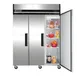 Maxx Cold MXCR-72FDHC 81" 3-Section Reach-In Refrigerator w/ 3 Solid Doors, Top Mount, Aluminum Interior, 72 cu. ft 4 image