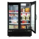 Maxx Cold MXGDM-50FBHC - 54" Glass Door Freezer, Black, 50 cu ft, 1‑1/4 HP, Lockable Doors 6 image