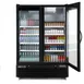 Maxx Cold MXGDM-50RBHC - 54" Black Glass Door Merchandiser Refrigerator, 50 cu ft, ½ HP, Lock 5 image
