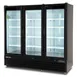Maxx Cold MXGDM-73FBHC 73 cu ft Glass Door Merchandiser, Black, 3‑Section, 1‑1/4 HP Compressor 3 image