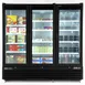 Maxx Cold MXGDM-73FBHC 73 cu ft Glass Door Merchandiser, Black, 3‑Section, 1‑1/4 HP Compressor 4 image