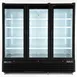 Maxx Cold MXGDM-73RBHC 81" Triple Door Glass Merchandiser, 73 cu ft, 2/3 HP Compressor, Lockable Doors 1 image