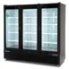 Maxx Cold MXGDM-73RBHC 81" Triple Door Glass Merchandiser, 73 cu ft, 2/3 HP Compressor, Lockable Doors 3 image