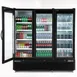 Maxx Cold MXGDM-73RBHC 81" Triple Door Glass Merchandiser, 73 cu ft, 2/3 HP Compressor, Lockable Doors 4 image