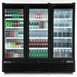 Maxx Cold MXGDM-73RBHC 81" Triple Door Glass Merchandiser, 73 cu ft, 2/3 HP Compressor, Lockable Doors 5 image