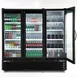 Maxx Cold MXGDM-73RBHC 81" Triple Door Glass Merchandiser, 73 cu ft, 2/3 HP Compressor, Lockable Doors 6 image