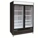 Maxx Cold MXM2-48RBHC 54" Merchandiser Refrigerator in Black w/ 2 Glass Door, 48 cu.ft.  1 image