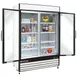 Maxx Cold MXM2-48RHC 54" 2-Section Glass Door Merchandiser Refrigerator in White, 48 cu. ft. 3 image