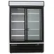 Maxx Cold MXM2-48RSHC 54" White Merchandiser Refrigerator, w/ 2 Sliding Glass Doors, 48 cu. ft. 1 image