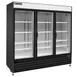 Maxx Cold MXM3-72FB 81" 3 Glass Door Freezer Merchandiser in Black, 72 cu.ft.  1 image