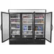 Maxx Cold MXM3-72FB 81" 3 Glass Door Freezer Merchandiser in Black, 72 cu.ft.  3 image