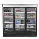 Maxx Cold MXM3-72FB 81" 3 Glass Door Freezer Merchandiser in Black, 72 cu.ft.  4 image