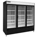 Maxx Cold MXM3-72RBHC 81" Refrigerated Merchandiser in Black, w/ 3 Glass Door, 72 cu.ft.  1 image