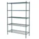 Metro 5A427K3 Stationary Super Erecta® Adjustable Metroseal 3 Wire Shelving Unit - 30" x 21" x 74" 1 image