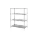 Metro 5A437C Stationary Super Erecta® Adjustable Chrome Wire Shelving Unit - 36" x 21" x 74" 1 image