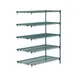 Metro 5AA557K3 Super Erecta® Adjustable 5-Shelf Epoxy Wire Shelving Add On Unit - 48" x 24" x 74" 3 image