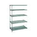 Metro 5AA577K3 Super Erecta® Adjustable 5-Shelf Epoxy Wire Shelving Add On Unit - 72" x 24" x 74" 1 image