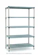 Metro 5Q537G3 MetroMax® Q Starter Blue 5-Shelf Polymer Shelving Unit - 36" x 24" x 74" 1 image