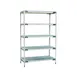 Metro 5X317GX3 MetroMax® i Starter Blue 5-Shelf Polymer Shelving Unit - 24" x 18" x 74" 1 image