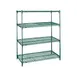 Metro Super Adjustable Super Erecta A516K3 4-Shelf Wire Shelving Starter Unit, Epoxy - 24" x 24" x 63" 1 image