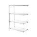 Metro Super Adjustable Super Erecta AA346C 4-Shelf Wire Shelving Add-On Unit, Chrome - 18" x 42" x 63" 1 image