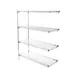 Metro Super Adjustable Super Erecta AA356C 4-Shelf Wire Shelving Add-On Unit, Chrome - 18" x 48" x 63" 1 image