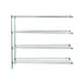 Metro Super Adjustable Super Erecta AA376K3 4-Shelf Wire Shelving Add-On Unit, Epoxy - 18" x 72" x 63" 1 image