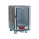 Metro C535-HFC-U-GY "Half Height" 1-Door Clear Heated Holding Cabinet, Aluminum, 8-Pan 18"x26", 2000W/120V 1 image
