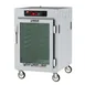 Metro C585-SFC-LPFS "Half Height" 2-Door Heated Holding Cabinet, Stainless Steel, Clear & Solid Doors, 2000W 1 image