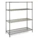 Metro EZ1836NK3-4 Super Erecta 4-Shelf Wire Shelving Convenience Pak, Green Epoxy - 18" x 36" x 74" 1 image