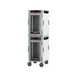 Metro HBCN16-AC-M 2-Section Heated Holding Cabinet, 2-Door, Clear Door, 32-Pan Capacity, Aluminum, 61"H 1 image