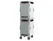 Metro HBCN16-AS-M 2-Section Heated Holding Cabinet, 16-Pan Capacity, Solid Door, All Aluminum Exterior, Mobile, 61"-66"H 1 image
