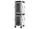 Metro HBCN16-DC-M 2-Section Heated Holding Cabinet, 2-Door, Clear Door, 61"-66"H, 32 Pan Capacity 1 image