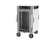 Metro HBCN8-AC-M "Half Height" 1-Door Clear Heated Holding Cabinet, 8 Pan Capacity, Mobile, 875W, Aluminum 1 image