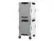 Metro HBCW16-AS-M 2-Compartment Heated Holding Cabinet, 1-Section, Solid Door, 61"-66"H, Aluminum 1 image