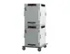 Metro HBCW16-AS-T HotBlox 2-Compartment Heated Holding Cabinet, 16-Pan, Solid Door, 61"-66" H, Aluminum 1 image