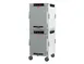 Metro HBCW16-DS-M 2-Section Heated Holding Cabinet, 2-Door, Solid Door, 61"-66"H, 32-Pan (13x18") Capacity, Aluminum 1 image