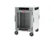 Metro HBCW8-DC-M "Half Height" 1-Door Clear Heated Holding Cabinet, 8 Pan, Mobile, Aluminum, 875W 1 image