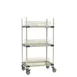 Metro MAX4-PR36VX2 MetroMax 4 Polymer Mobile Drying Rack Cart with 3-Shelf - 36" x 24" x 68" 1 image