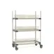 Metro MAX4-PR48VX2 MetroMax 4 Mobile Drying Rack with Three Tray Racks, 26" x 50" x 68" 1 image