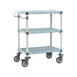 Metro MQUC2436G-35 MetroMax® Q Polymer 2-Shelf Utility / Bus Cart - 24" x 36" x 40" 1 image
