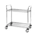 Metro MW608 Super Erecta MW Standard Duty Utility Cart w/ 2 Wire Shelves - 18" x 30" x 38" 1 image