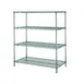 Metro N436K3 Super Erecta 4-Shelf Stationary Wire Shelving Starter Unit, Epoxy - 21" x 36" x 63" 1 image