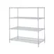 Metro N446BR Super Erecta 4-Shelf Stationary Wire Shelving Starter Unit, Brite, - 21" x 42" x 63" 1 image