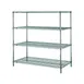 Metro N456K3 Super Erecta 4-Shelf Wire Stationary Shelving Starter Unit, Epoxy - 21" x 48" x 63" 1 image