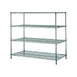 Metro N466K3 Super Erecta 4-Shelf Wire Stationary Shelving Starter Unit, Epoxy - 21" x 60" x 63" 1 image