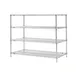 Metro N476C Super Erecta 4-Shelf Wire Stationary Shelving Starter Unit, Chrome - 21" x 72" x 63" 1 image