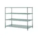 Metro N476K3 Super Erecta 4-Shelf Wire Stationary Shelving Starter Unit, Epoxy, 21" x 72" x 63" 1 image