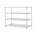 Metro N576C Super Erecta 4-Shelf Stationary Wire Shelving Starter Unit, Chrome - 24" x 72" x 63" 1 image
